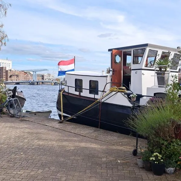 B&B Teddy "Prachtig authentiek woonschip uit 1912, 15 minuten van Amsterdam", hotel in Wormer