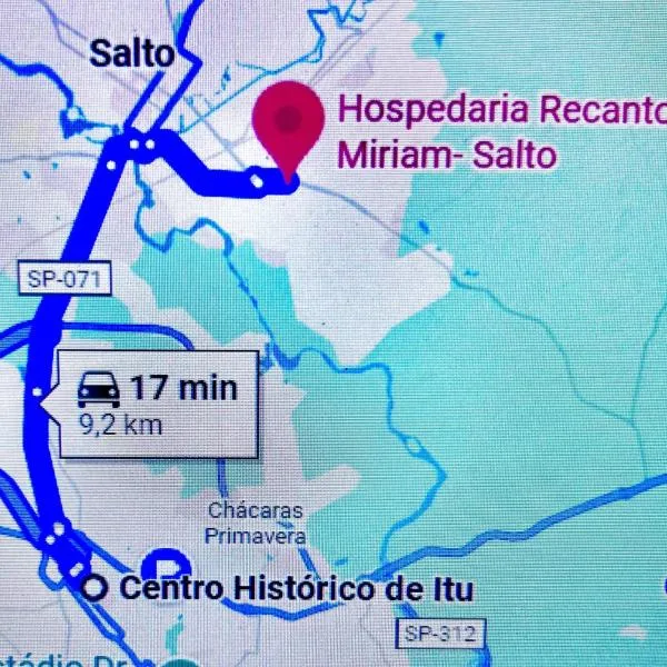 Hospedagem Recanto Miriam -Salto、サウトのホテル