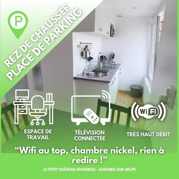 Le petit Château Avesnois - Studio en rez-de-chaussée, hôtel à Avesnes-sur-Helpe