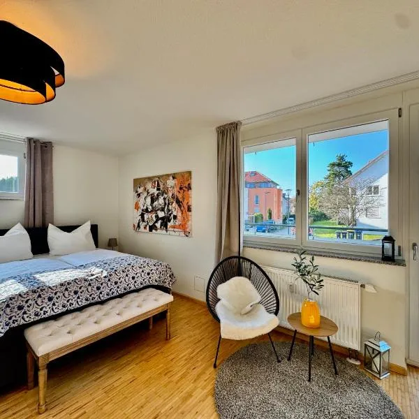Blue Loft - Boutique Apartment am Kurpark, מלון בבאד קרוצינגן