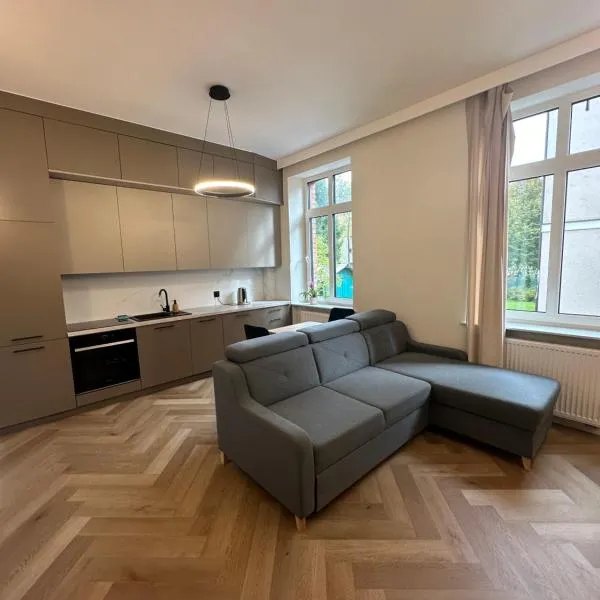 Mieszkanie Apartament stylowy zadbany parking parter, hotel in Słupsk