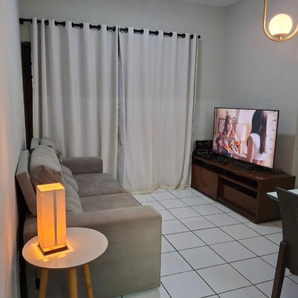 Apartamento térreo com 2 quartos e jardim