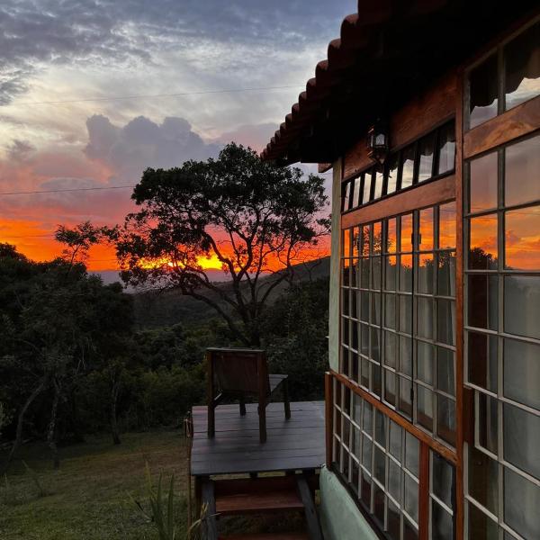 Pousada Canto da Lua - Charme, intimismo e uma linda vista para o Pôr-do-Sol -Wi-Fi - Foto 5