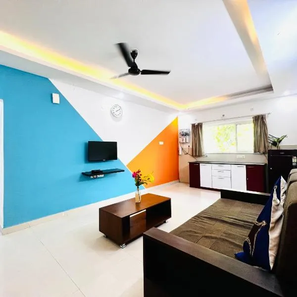 Elegant 4Bhk Stay With Pool Near Beaches 2BHKX2, hotel v destinaci Vagator