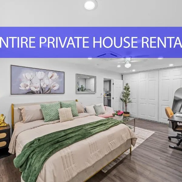Entire Private 3-Bed 3-Bath House w Yard, King Bed, Prime Location, hotel v San Diegu