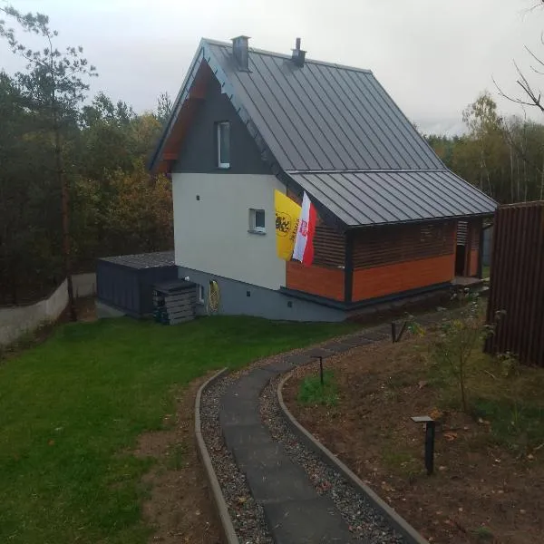 Dom na zboczu Kistowo z Balią, Sauną i basenem letnim, hótel í Sulęczyno