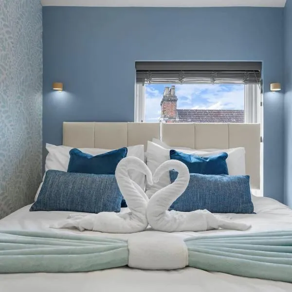 2 King or 4 Single Beds Workspace Walk to Bedford Station Parking Wi-Fi – hotel w mieście Bedford