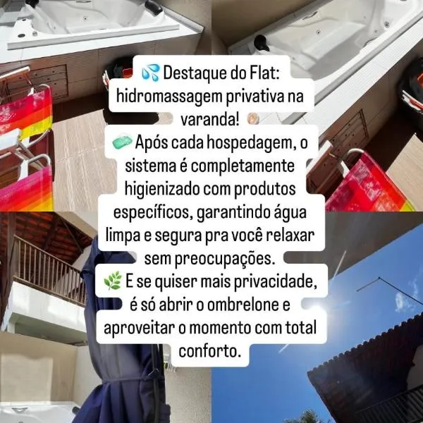 Flat com Hidromassagem Privativa no Centro De Porto de Galinhas - Sol e Mar Residence, hotell sihtkohas Porto de Galinhas