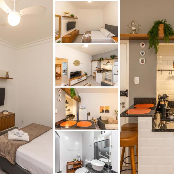 Apartamento Sala e Suíte em Copacabana, reformado, localização central a apenas 200m da praia e 400m do metrô, wi-fi, ar condicionado split