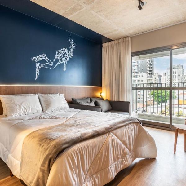 Stay In Moema- 1 quarto cama de casal e um sofá cama amplo Conforto, estilo e localização perfeita