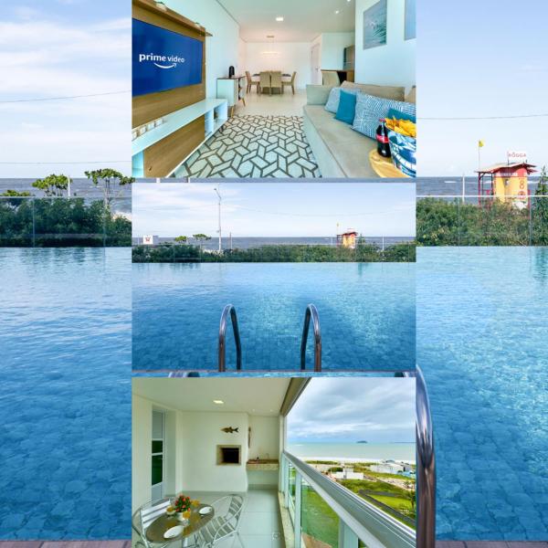 Apto em condomínio Pé na areia 3 Quartos Cozinha Completa Sacada com Churrasqueira Vaga de Garagem Piscina borda infinita Academia Quadra de esportes Sala de Jogos Summer Home Club acesso direto a praia