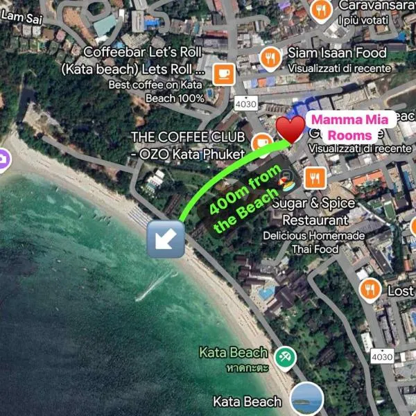 Mamma Mia Rooms, ξενοδοχείο στην Παραλία Κάτα