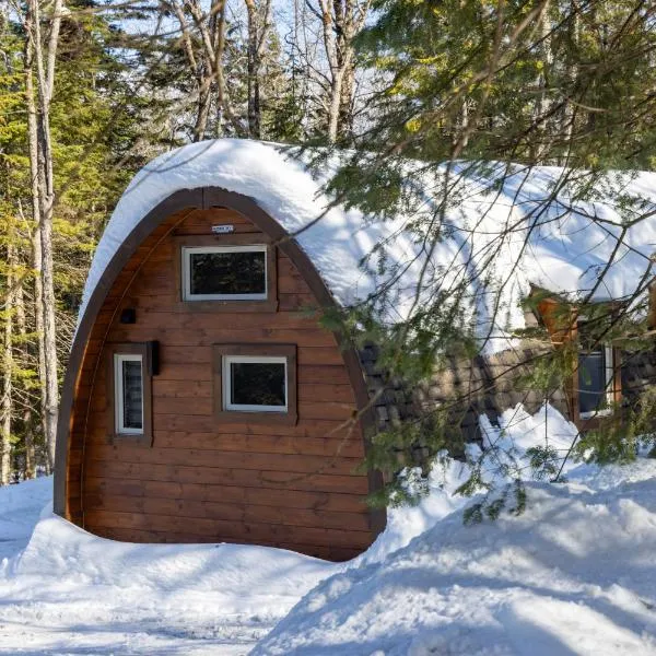 Le POD du Mont ADSTOCK spa golf ski plein air arcade, hotel v destinaci Adstock