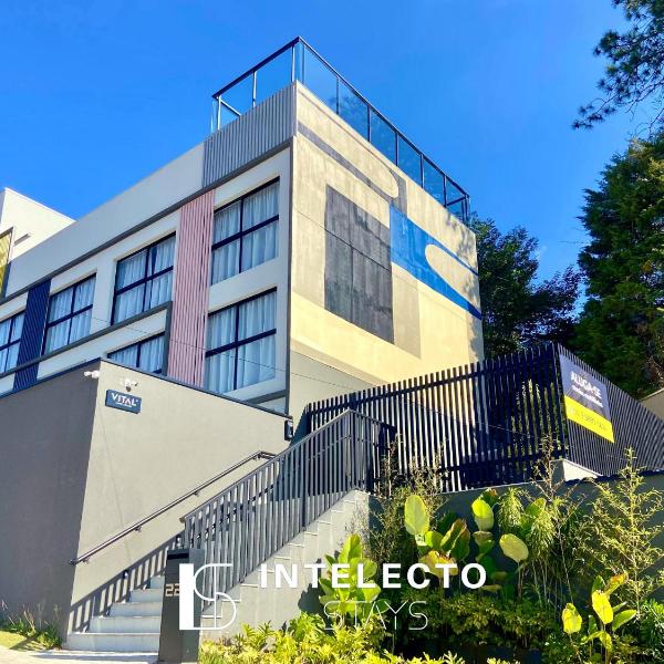 GO 22 - Studio com vista para a serra com piscina, prox PUC