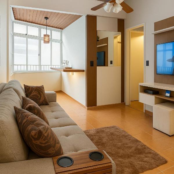 Apartamento Amplo na Praia do Morro, 3 Quartos e 3 Banheiros