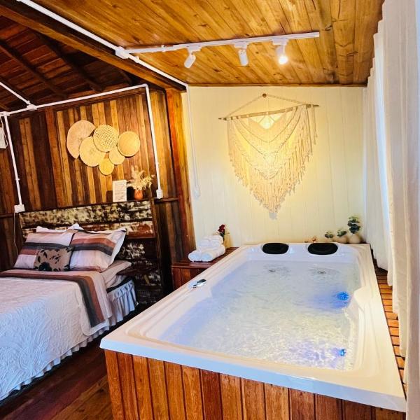Cabana com banheira de Hidro e vista para o mar, privativa e tranquila localização excelente - Foto 2