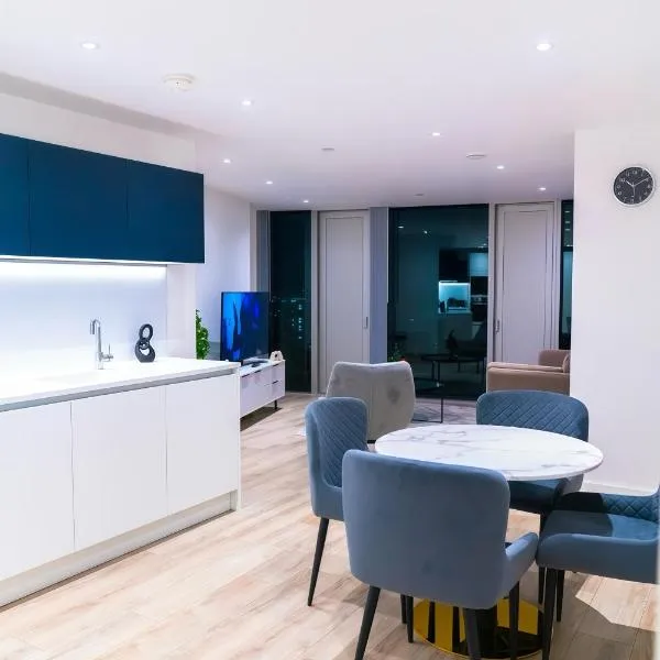 Modern 2 Bed Penthouse with Stunning views in Manchester City Center、マンチェスターのホテル