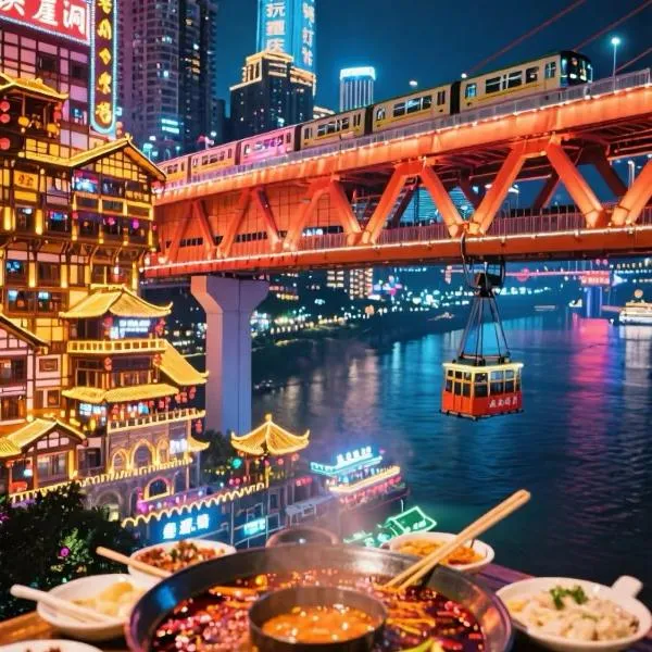 Chongqing Shapingba High-speed Railway Station Sanxia Plaza Enji M Hotel, hotel en Shapingba