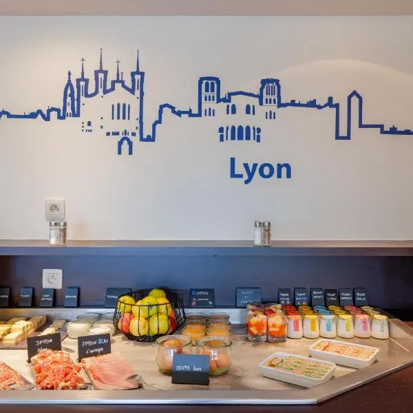 Kyriad Lyon Est - Saint Bonnet De Mure, hotel di Saint-Bonnet-de-Mure