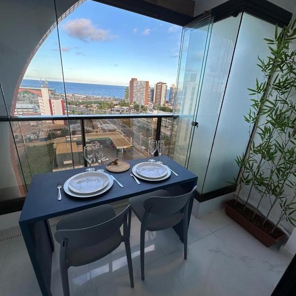 Studio novo com vista para o mar