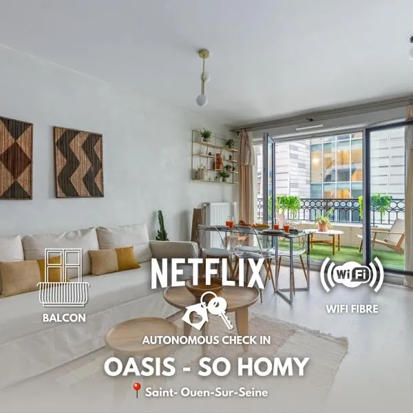 Oasis Lumineux by So Homy - 1 Bed Room - 4 PAX: Saint-Ouen şehrinde bir otel