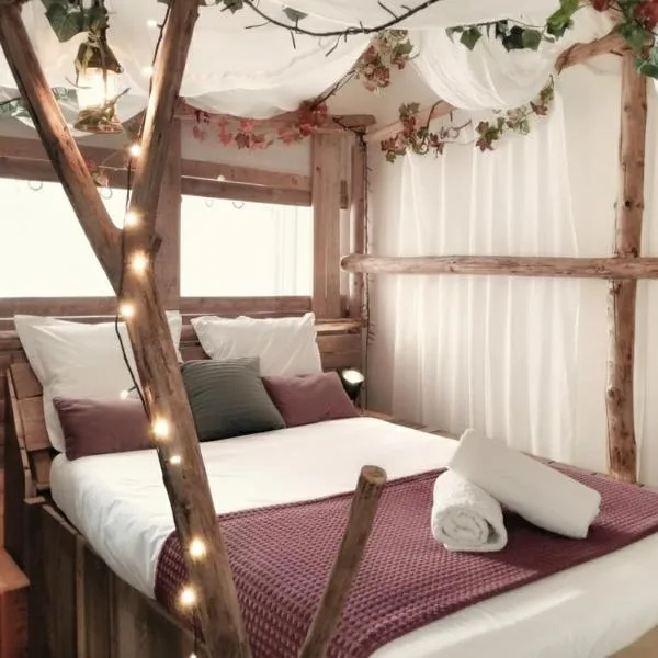 le Crusoé à l'étang d'Anty -Meublé de tourisme、Saint-Nabordのホテル