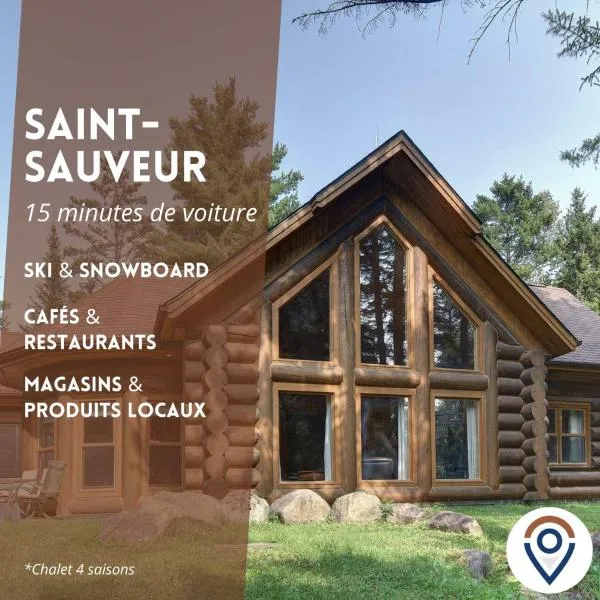 Family fun private outdoor hot tub, hotel in Mille-Isles