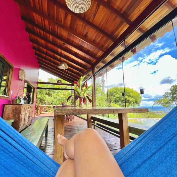 Casa Rosa - Paraíso na Natureza piscina natural, Wi-Fi - 25 minutos do centro - Foto 5