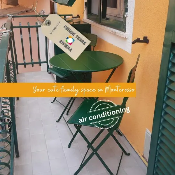 Picabon Apartment with AC and Balcony, hotel in Monterosso al Mare