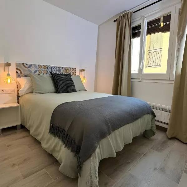 Habitación Sant Jeroni en Casa Camí de les Aigües Monistrol de Montserrat、モニストロルのホテル