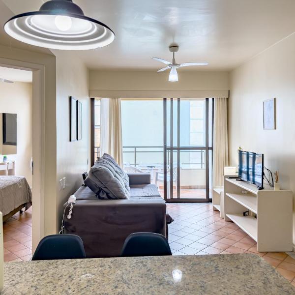 C118 Apartamento de 1 quarto em condomínio pé na areia - Foto 2
