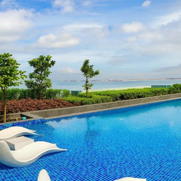 Modern Seaview 1BR Near Okada Manila Bay Airport 17，位于马尼拉的酒店