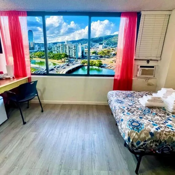 Waikiki Canal Family Room 6person、ホノルルのホテル