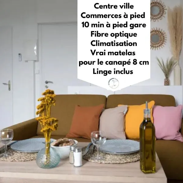 Chez Nino, un studio lumineux et climatisé, ξενοδοχείο στο Μπερζεράκ