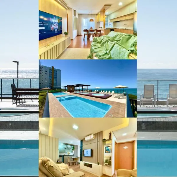 Apto em Condominio Frente Mar com Piscinas Spa Sala de Jogos Quadra de Futebol e Espaco Kids Ideal para Familias, hotel in Barra Velha