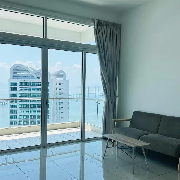 Seaview Condo A31 #Queensbay#SPICE, hotel em Bayan Lepas
