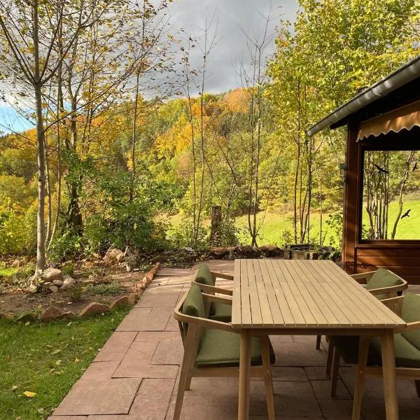 Ruhige Hütte mit toller Aussicht: Dammbach şehrinde bir otel