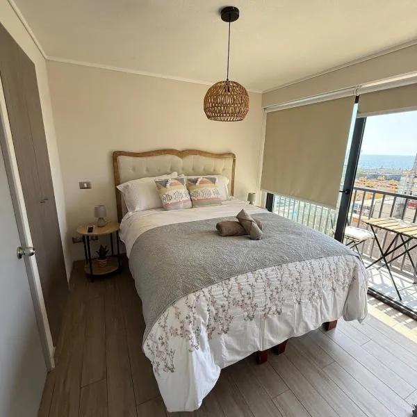 Acogedor Departamento en pleno centro de Antofagasta, hasta 4 personas, 1D 1B 1 sofá cama, hótel í Antofagasta