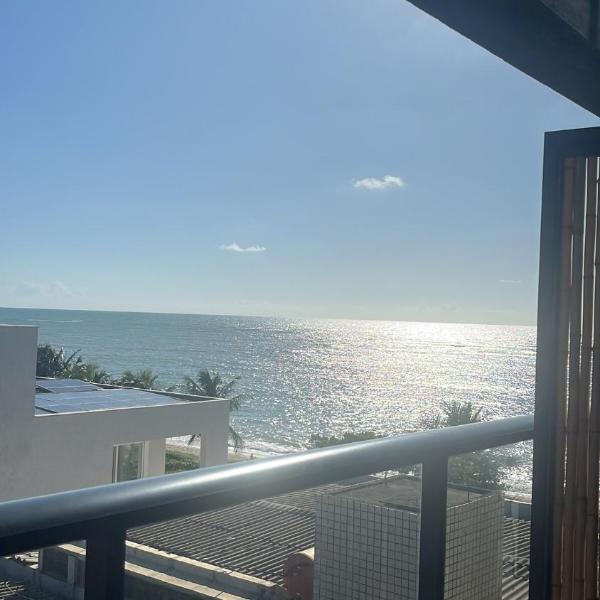 Flat pé na areia jardim Oceania vista mar em jampa