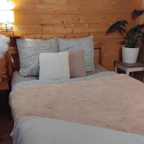 Chalet avec salle d'eau, hotel in Chavagne