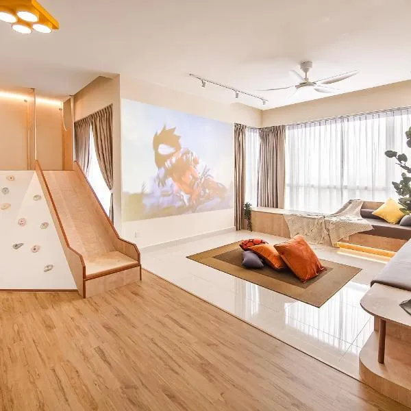 PROMO! Large Kid-Friendly KeedzFlix, MystTunnel 5Mins to Legoland JB, Johor Malaysia, ξενοδοχείο σε Nusajaya