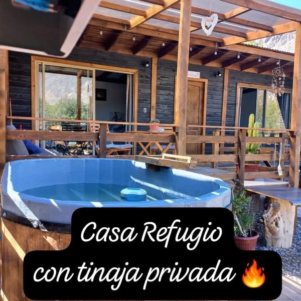 Casa Refugio con Tinaja privada en Rivadavia, hotel v destinaci Vicuña