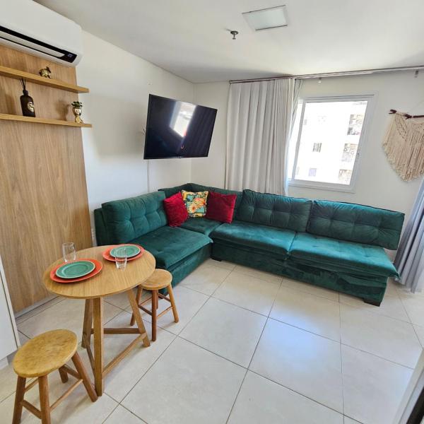 BROOKFIELD TOWERS, JARDIM GOIÁS, DE FRENTE AO FLAMBOYANT SHOPPING, COM ESTACIONAMENTO, WI-FI, COZINHA, ENXOVAL DE CAMA E BANHO COMPLETO, LAVANDERIA, SAUNA, HIDROMASSAGEM, ACADEMIA BLUE FIT NO TÉRREO, LOJA DE CONVENIÊNCIA E RECEPÇÃO 24Hs BY REI DOS FLATS - Foto 4