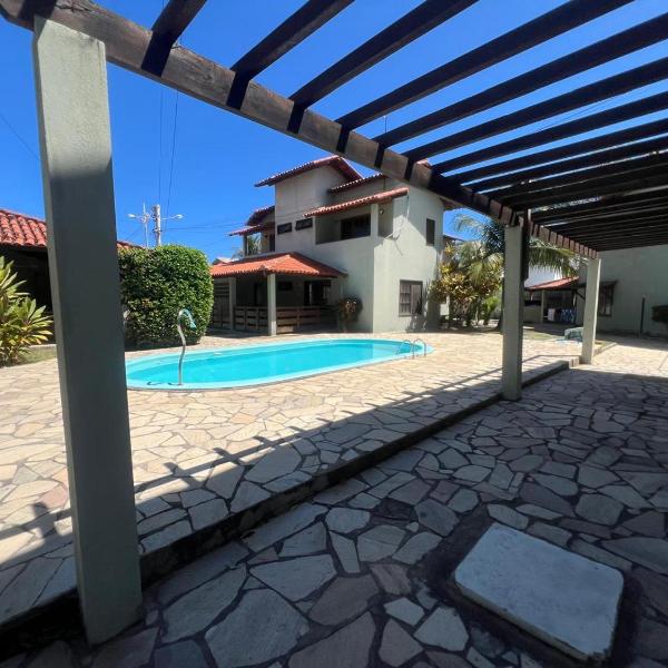 Casasveraneio casa top com 3 suítes com ar condicionado a 100 m da Praia - Barra de São Miguel, 7 minutos do gunga e 3 da praia bonita e conchas ! Área gourmet com piscina privativa e churrasqueira! condomínio com muito verde e piscina de 10m! - Foto 4