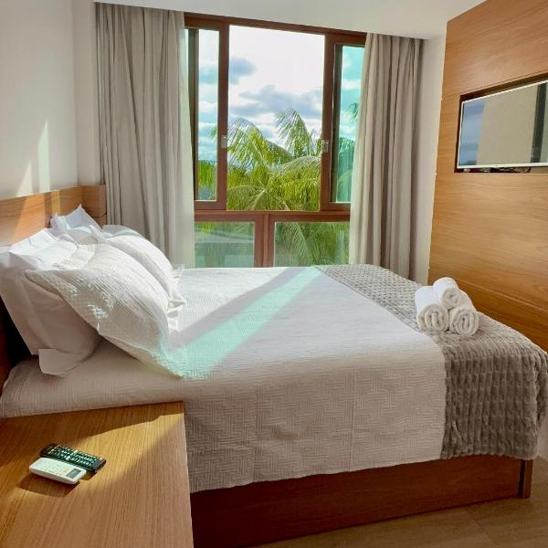 Apartamento quarto e sala, varanda com vista para a Pedra Azul e cozinha completa no Condomínio Vista Azul - Foto 2