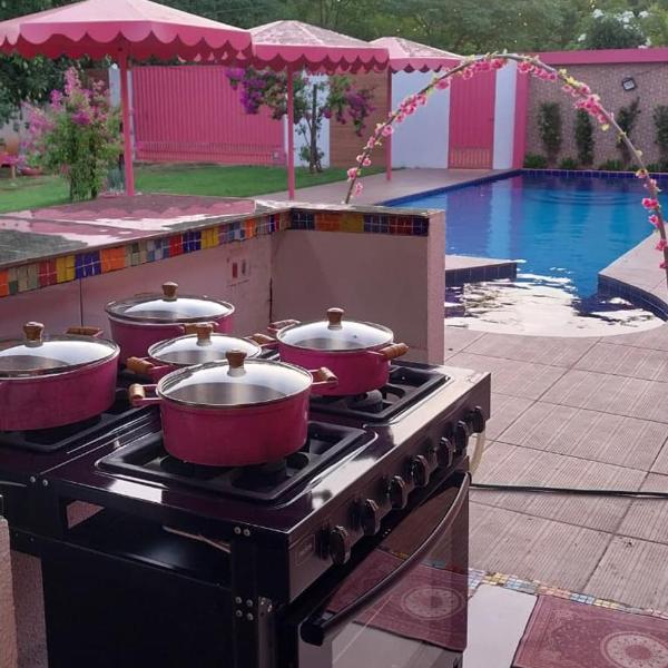 Sobrado Rosa, Local lindo e tranquilo ideal para familias, perto do Parque Novo Mato Grosso - Foto 4