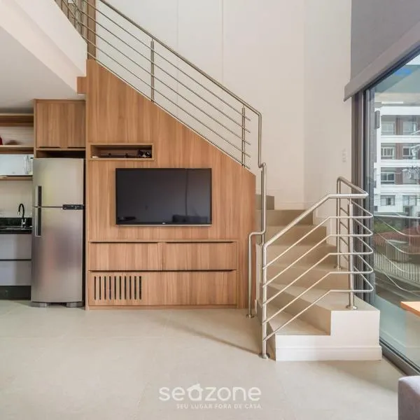 Apartamento c/ Churrasq. 280m da Praia ERT0210, hotel u gradu Florijanopolis