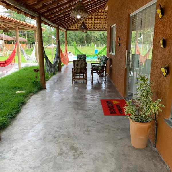 Casa às margens do Rio Caraíva, área verde - Foto 2