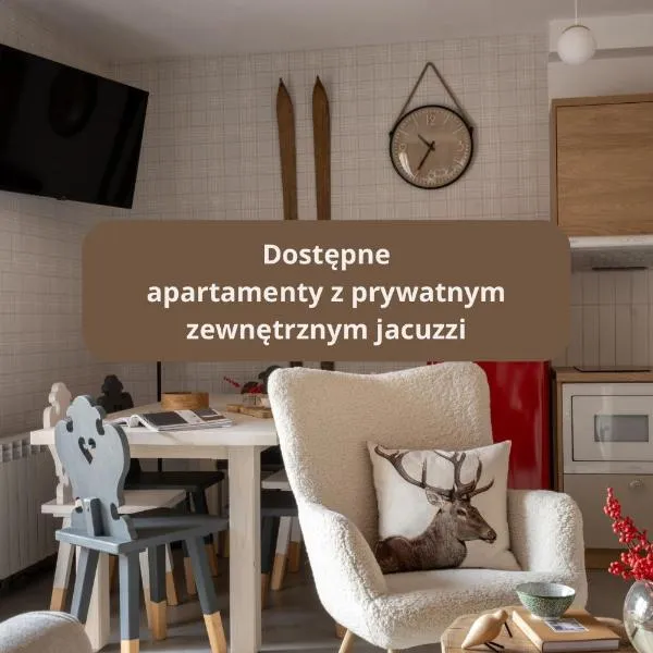 Kominkowy Chill - wellness, balie, sauna fińska i infrared: Biały Dunajec'te bir otel