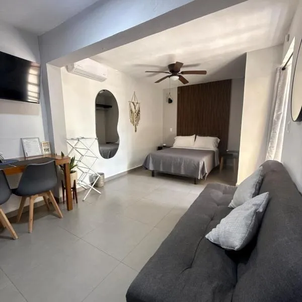 Peach35Up Centrico studio super ubicado y tranquilo, cerca de las principales atracciones en el centro de Cancun, hotel i Cancún